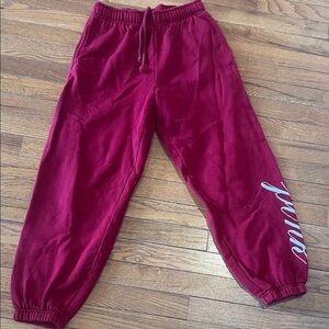 PINK Victoria's Secret Women’s Burgundy Joggers